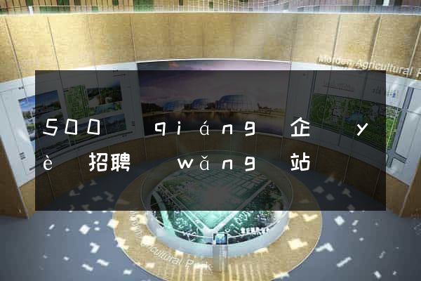500強(qiáng)企業(yè)招聘網(wǎng)站