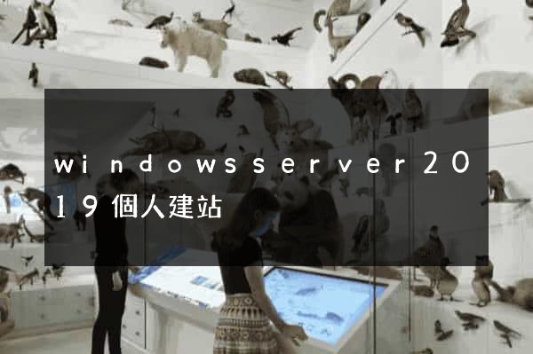 windowsserver2019個人建站