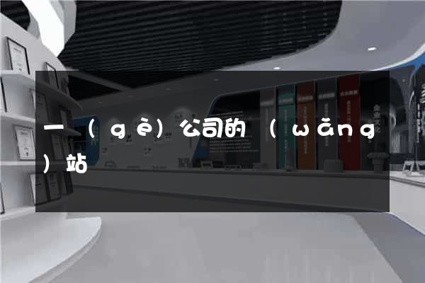 一個(gè)公司的網(wǎng)站