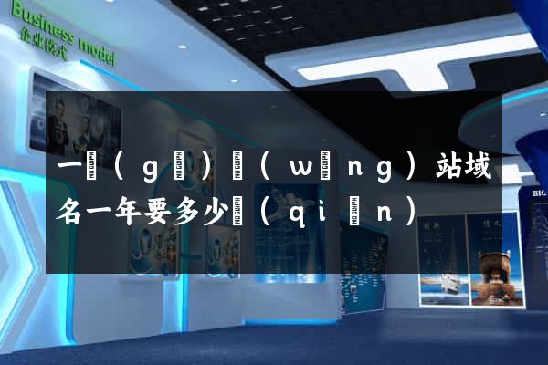 一個(gè)網(wǎng)站域名一年要多少錢(qián)