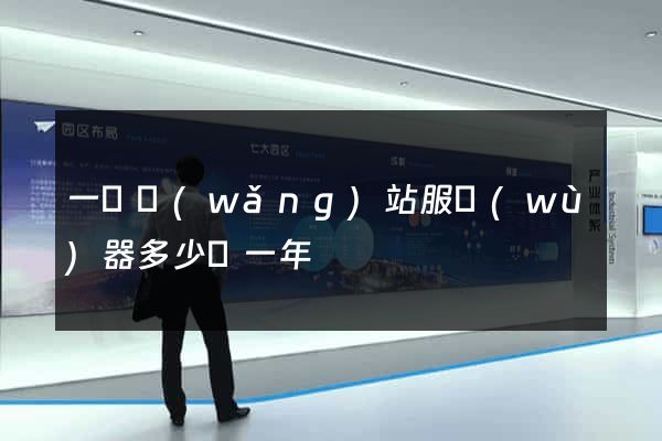 一個網(wǎng)站服務(wù)器多少錢一年