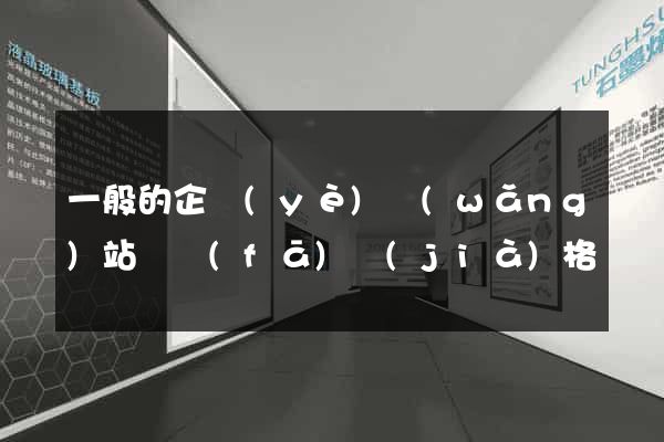 一般的企業(yè)網(wǎng)站開發(fā)價(jià)格