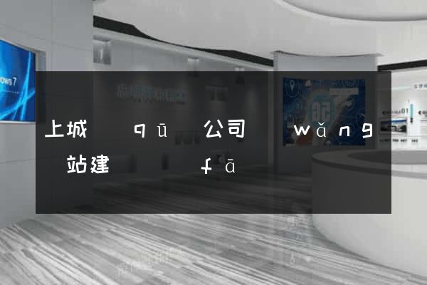 上城區(qū)公司網(wǎng)站建設開發(fā)