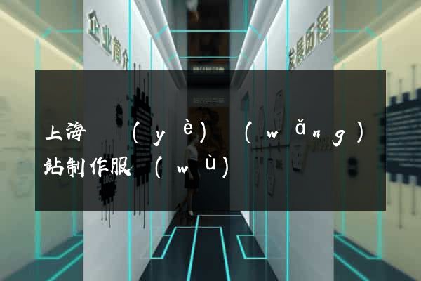 上海專業(yè)網(wǎng)站制作服務(wù)