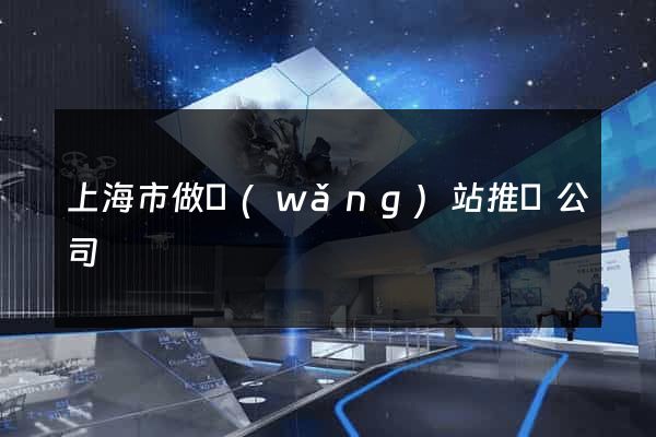 上海市做網(wǎng)站推廣公司