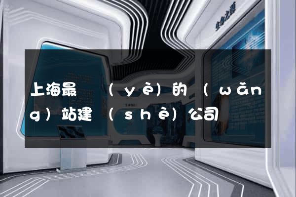 上海最專業(yè)的網(wǎng)站建設(shè)公司
