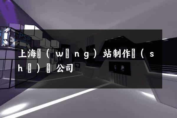 上海網(wǎng)站制作設(shè)計公司