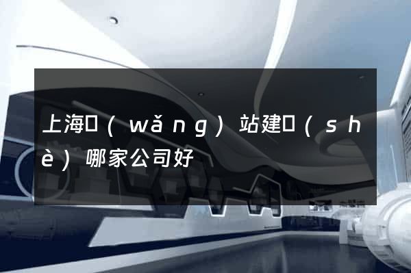 上海網(wǎng)站建設(shè)哪家公司好