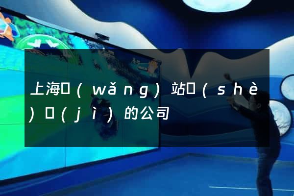 上海網(wǎng)站設(shè)計(jì)的公司