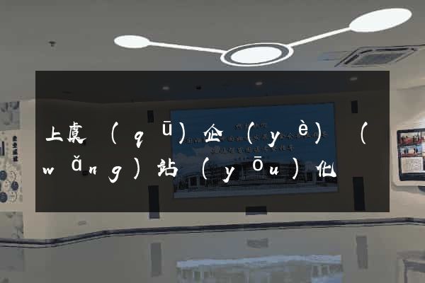 上虞區(qū)企業(yè)網(wǎng)站優(yōu)化