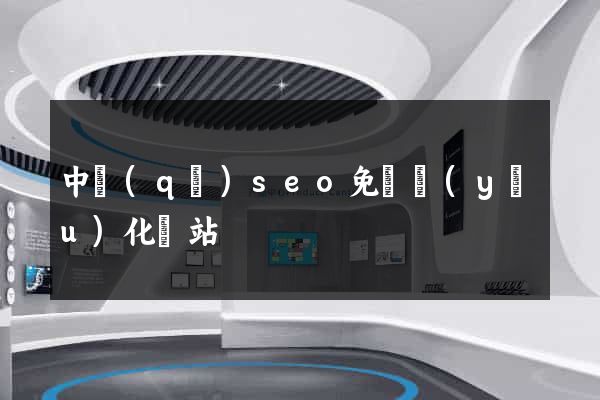 中區(qū)seo免費優(yōu)化網站