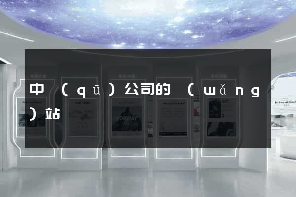 中區(qū)公司的網(wǎng)站