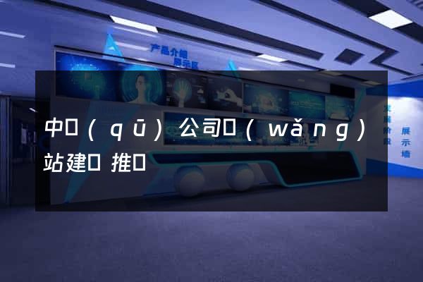 中區(qū)公司網(wǎng)站建設推廣