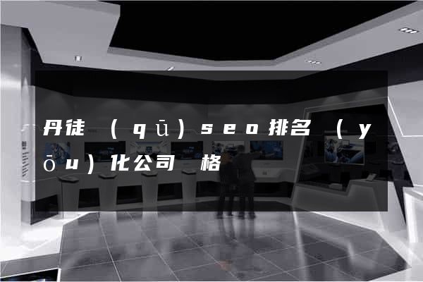 丹徒區(qū)seo排名優(yōu)化公司價格