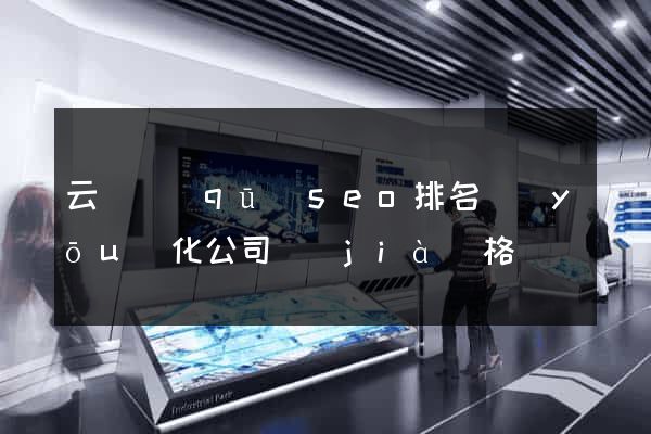云龍區(qū)seo排名優(yōu)化公司價(jià)格
