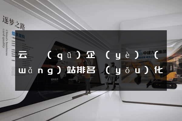 云龍區(qū)企業(yè)網(wǎng)站排名優(yōu)化