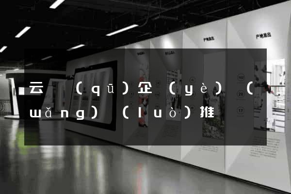 云龍區(qū)企業(yè)網(wǎng)絡(luò)推廣