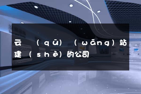 云龍區(qū)網(wǎng)站建設(shè)的公司