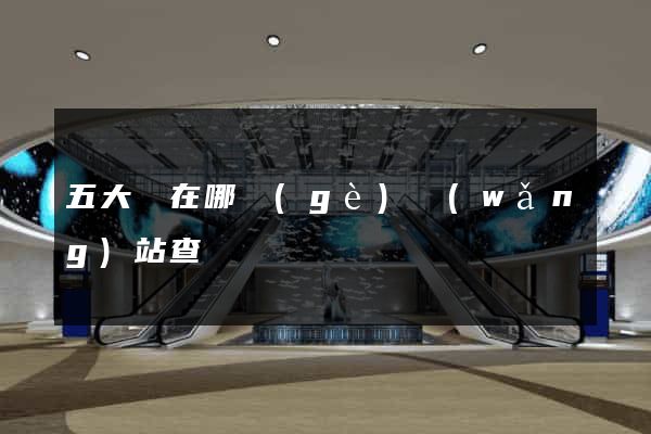 五大員在哪個(gè)網(wǎng)站查詢
