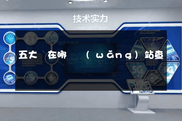 五大員在哪個網(wǎng)站查詢