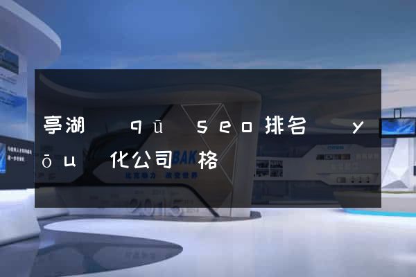 亭湖區(qū)seo排名優(yōu)化公司價格