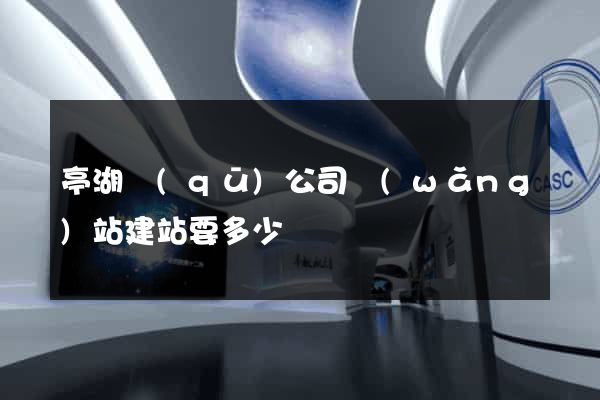 亭湖區(qū)公司網(wǎng)站建站要多少錢