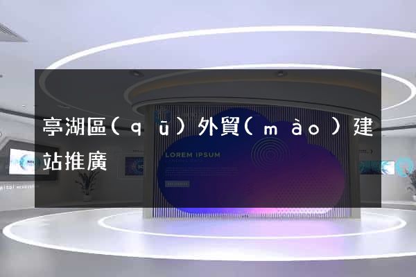 亭湖區(qū)外貿(mào)建站推廣