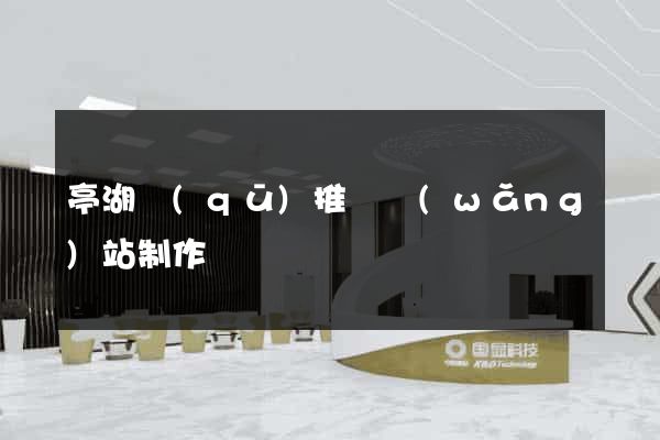 亭湖區(qū)推廣網(wǎng)站制作