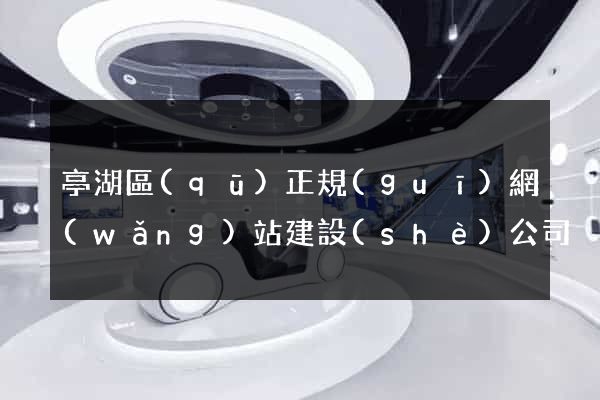 亭湖區(qū)正規(guī)網(wǎng)站建設(shè)公司