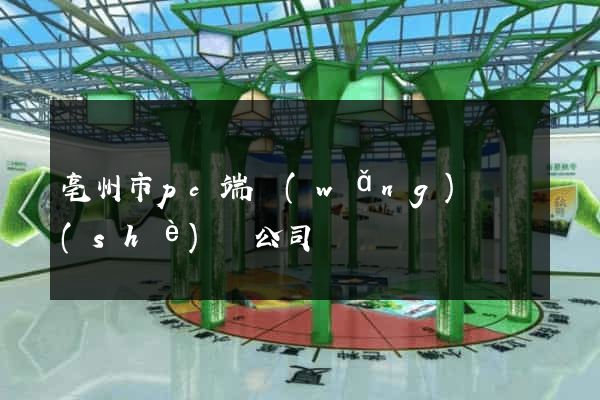 亳州市pc端網(wǎng)頁設(shè)計公司