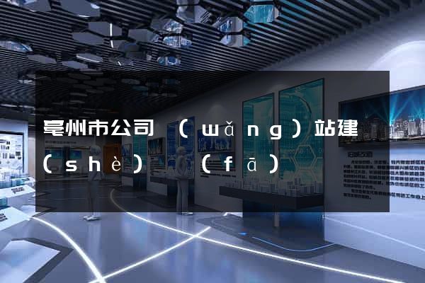 亳州市公司網(wǎng)站建設(shè)開發(fā)