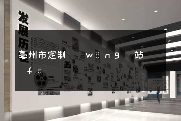亳州市定制網(wǎng)站開發(fā)