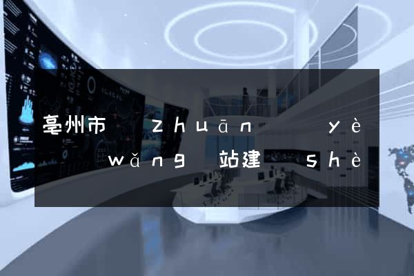 亳州市專(zhuān)業(yè)網(wǎng)站建設(shè)