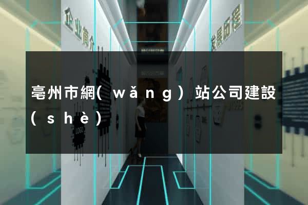 亳州市網(wǎng)站公司建設(shè)
