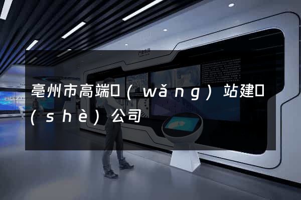 亳州市高端網(wǎng)站建設(shè)公司