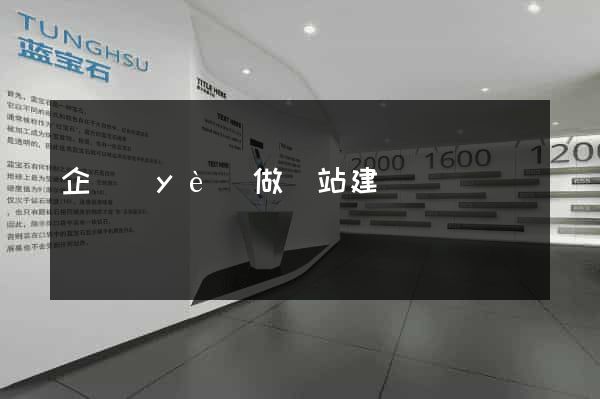 企業(yè)做網站建