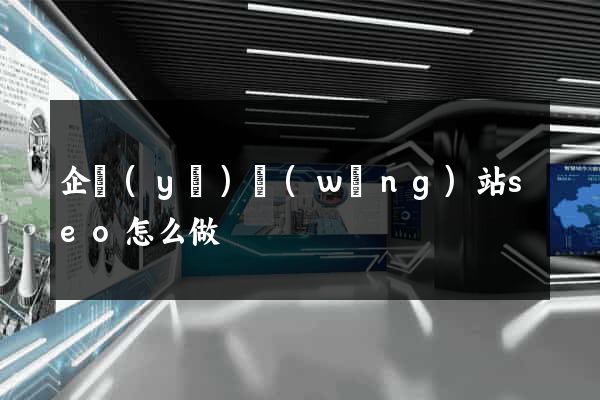 企業(yè)網(wǎng)站seo怎么做