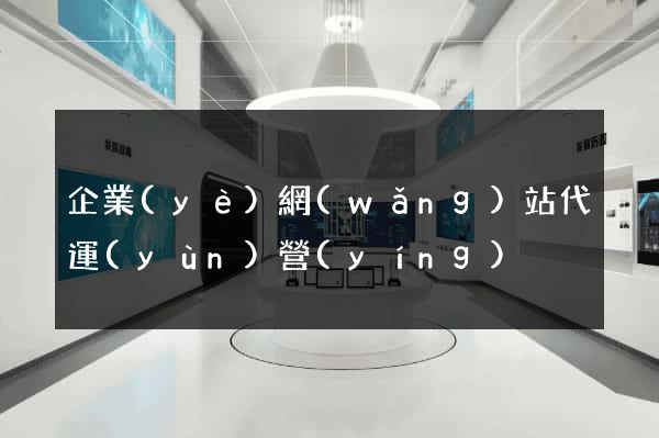 企業(yè)網(wǎng)站代運(yùn)營(yíng)