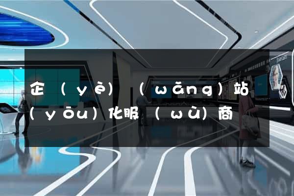 企業(yè)網(wǎng)站優(yōu)化服務(wù)商