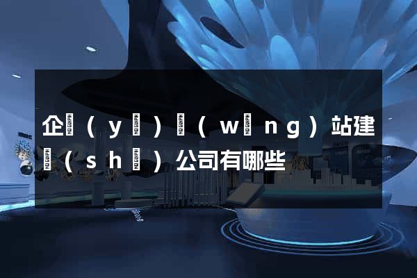 企業(yè)網(wǎng)站建設(shè)公司有哪些