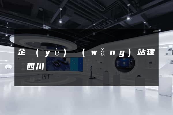 企業(yè)網(wǎng)站建設四川