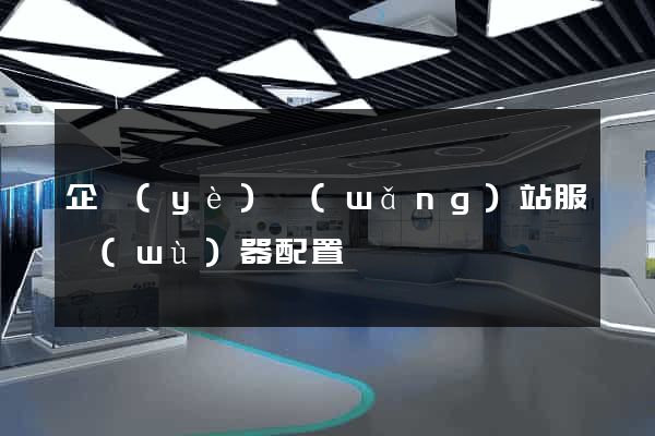 企業(yè)網(wǎng)站服務(wù)器配置