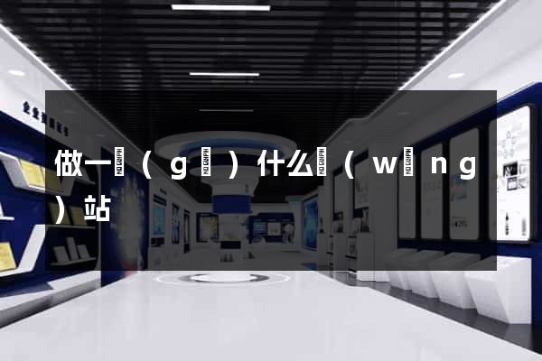 做一個(gè)什么網(wǎng)站