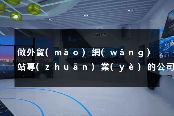 做外貿(mào)網(wǎng)站專(zhuān)業(yè)的公司