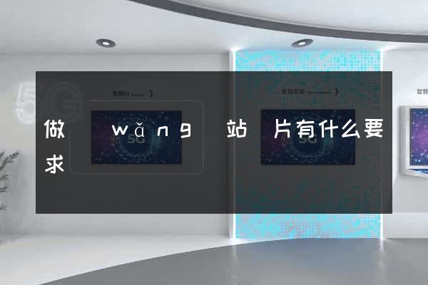 做網(wǎng)站圖片有什么要求