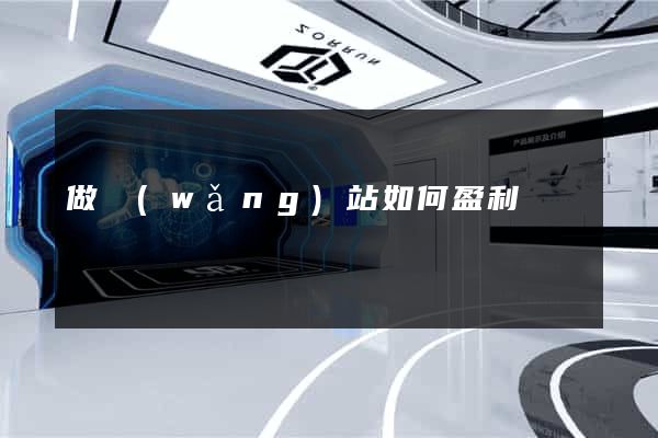 做網(wǎng)站如何盈利