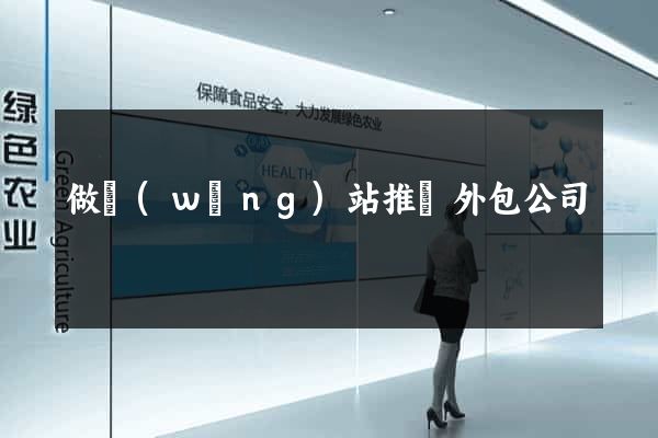 做網(wǎng)站推廣外包公司
