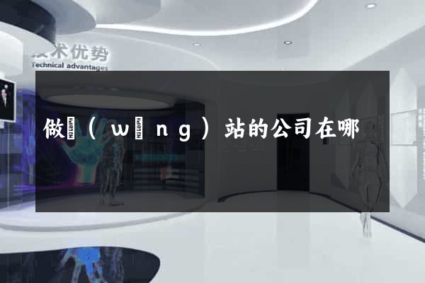 做網(wǎng)站的公司在哪
