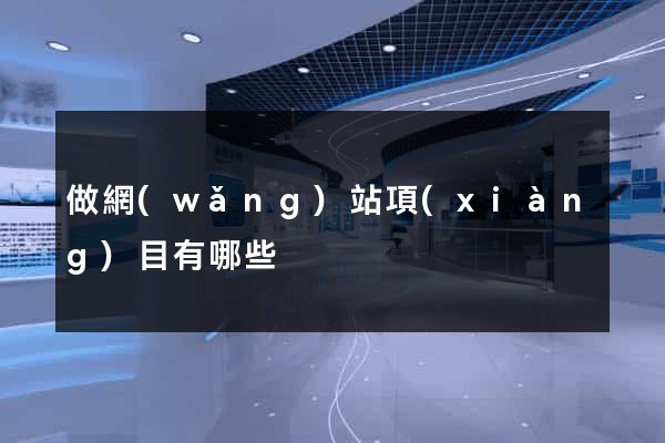 做網(wǎng)站項(xiàng)目有哪些