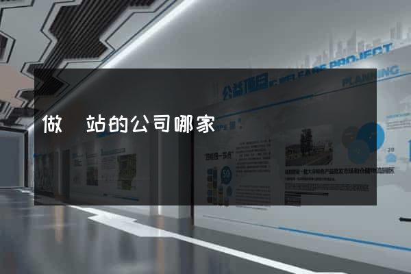 做網站的公司哪家